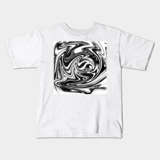Lost in Black and White - Abstract Kids T-Shirt